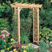 rosedale expandable wood arbor